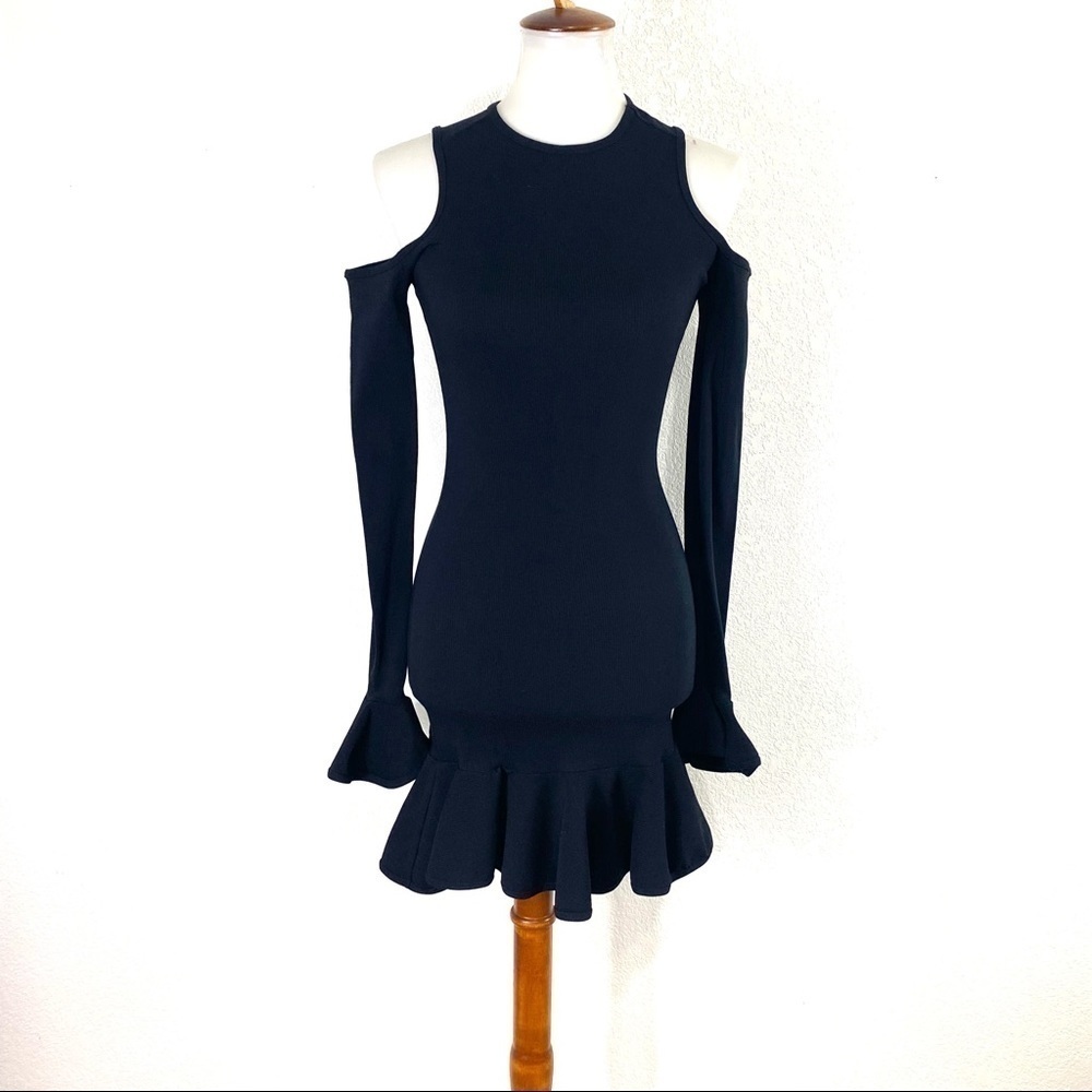 Michael Lo Sordo Legion Crew-Neck Frill Dress 10 — image 2 of 8